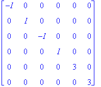 matrix([[-I, 0, 0, 0, 0, 0], [0, I, 0, 0, 0, 0], [0...