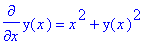 diff(y(x),x) = x^2+y(x)^2