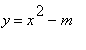 y = x^2-m