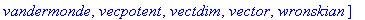 [BlockDiagonal, GramSchmidt, JordanBlock, LUdecomp,...
