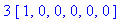 3*vector([1, 0, 0, 0, 0, 0])