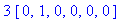 3*vector([0, 1, 0, 0, 0, 0])
