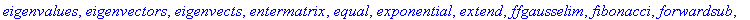 [BlockDiagonal, GramSchmidt, JordanBlock, LUdecomp,...