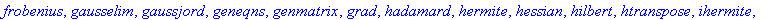 [BlockDiagonal, GramSchmidt, JordanBlock, LUdecomp,...