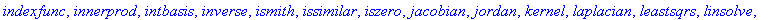 [BlockDiagonal, GramSchmidt, JordanBlock, LUdecomp,...