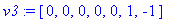 v3 := vector([0, 0, 0, 0, 0, 1, -1])