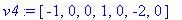 v4 := vector([-1, 0, 0, 1, 0, -2, 0])