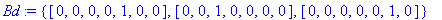 Bd := {vector([0, 0, 0, 0, 1, 0, 0]), vector([0, 0,...