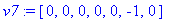 v7 := vector([0, 0, 0, 0, 0, -1, 0])