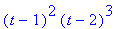 (t-1)^2*(t-2)^3