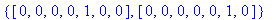 {vector([0, 0, 0, 0, 1, 0, 0]), vector([0, 0, 0, 0,...