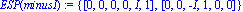 ESP(minusI) := {vector([0, 0, 0, 0, I, 1]), vector([0, 0, -I, 1, 0, 0])}