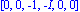 vector([0, 0, -1, -I, 0, 0])