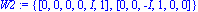 W2 := {vector([0, 0, 0, 0, I, 1]), vector([0, 0, -I, 1, 0, 0])}