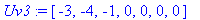 Uv3 := vector([-3, -4, -1, 0, 0, 0, 0])