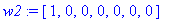 w2 := vector([1, 0, 0, 0, 0, 0, 0])