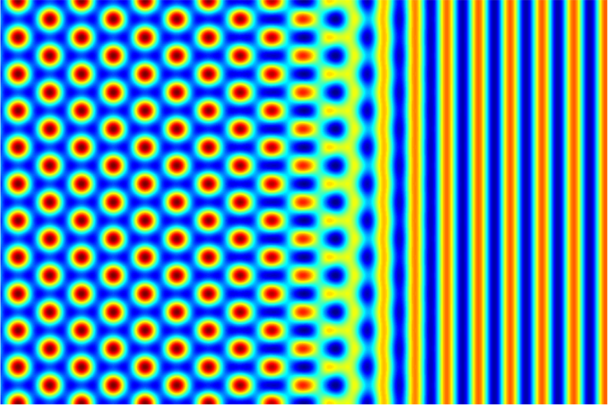 Coexistence of hexagons and rolls